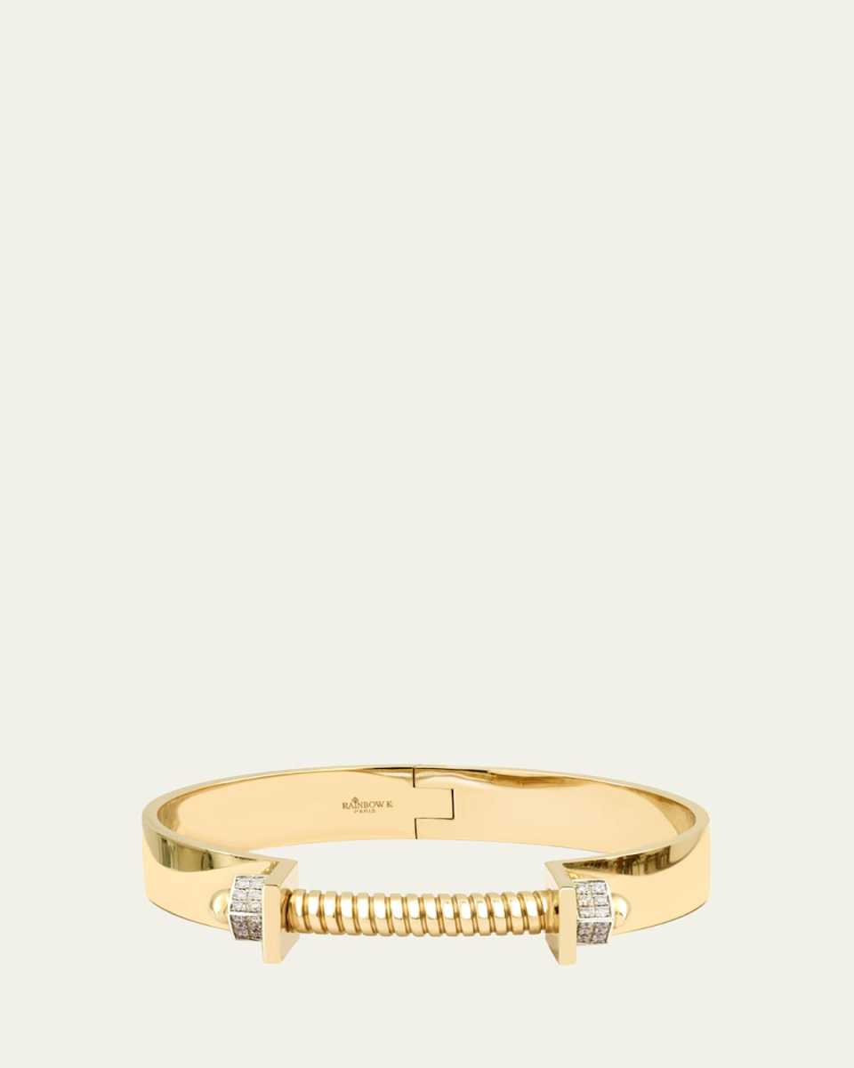 VERSUS Diamonds Bangle in 14K Yellow Gold